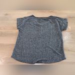 Old Navy  linen henley short sleeve tshirt heathered gray size large Photo 7
