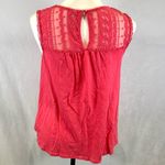 Red Camel Pink lace yoke detail cotton top size medium Photo 2