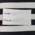 Black and White Stripe Classic Striped Oversized Crewneck Size Small Photo 8