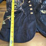 COOGI  Womens Blazer Black Embroidered Rhinestones Military Patch Gold Y2K Edgy Photo 9