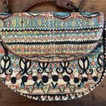 Sakroots Small Crossbody Bag Braided Strap Boho Artsy Purse Stained Glass Print Photo 2