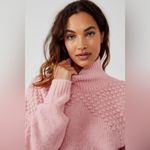 Free People Bradley Pulllover Sweater in Bubblegum Mock Neck Sweater S Photo 1
