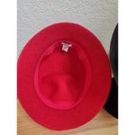 Croft & Barrow  Red Wool Blend Felt Cloche Hat Vintage 1920s Style Floral… Photo 7