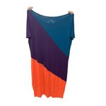 Buxom Curvy Bold Colorblock Maxi Dress‎ 3X Orange Photo 2