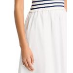 AQUA  Women's White‎ Striped Sleeveless Midi Dress Knit Top Summer Casual Photo 3