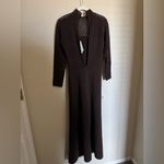 St. John Vintage  Bullocks Willshire Long Sleeve Knit Crochet Lace Maxi Dress Photo 5