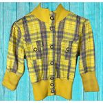 Forever 21 Forever Twentyone Yellow Button Jacket Blazer Photo 1