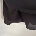 J.Crew black split neck tassel trim popover blouse Photo 5