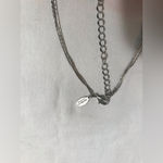 Ann Taylor  Factory Silver Tone and Rhinestones Multi Strand Necklace 20” inches Photo 1