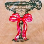 love theory coquette pink martini glass y2k short sleeve t shirt Photo 2