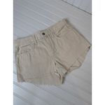 L'Agence NWT L’AGENCE AUDREY Denim Shorts Cream & Blue Raw Hem Mid Rise Bundle Size 25 Photo 3