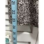 Perceptions  Paisley Short Sleeve Round Neck Tie Back Blouse Size‎ 8 Brown Boho Photo 2