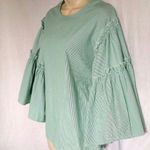 Anthropologie DRA frill wide sleeves ruffle detail women blouse Size Small Photo 7