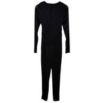 NBD NWT  Revolve Black Shimmer Sienna Catsuit Jumpsuit Sheer‎ Sleeves Ruched, S Photo 8