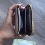 Burberry Women's Wallet Tan Navy Designer Zippy Wallet Mini Zip around Wallet Photo 4