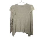Lane Bryant  Oatmeal Heather Long Ruffle-Sleeve Sweater Women's 26/28 Photo 4