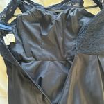 Mori Lee   Madeline Lace and Satin Bridesmaid Dress with V-Back Navy Blue 8 Photo 4