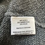 Eileen Fisher  Alpaca Blend‎ Drape Neck Sweater Gray Merino Wool Knit Medium Photo 6