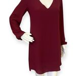 Abbeline Elegant Burgundy  Women's Tunic Dress Photo 0