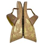 Timberland Wedge Thong Sandals 8 Brown Leather Cork Photo 8