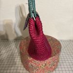 Colorful Straw Bag Purse Handbag Watermelon Colors Lined Photo 1