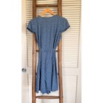 Brandy Melville  Wrap Dress Blue Floral Print Short Sleeve Casual Photo 3
