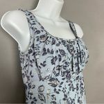 Rampage Vintage 90s‎ Maxi Dress  Floral Milkmaid Bodice Blue Sleeveless Juniors Photo 9