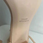 Stuart Weitzman  Nearly nude Sandal Block Heel Strappy Heels Like New‎ Size 12 Photo 11