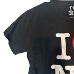 I Love New York Black Graphic Short Sleeve Lightweight T Photo 3