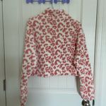 Zaful NWT | ‎ women’s leopard Sherpa quarter zip cropped jacket — large Photo 4