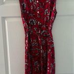 Croft & Barrow Red and Blue Sleeveless V-neck Sundress Photo 0