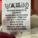 Hobb 100% Linen Floral Dress Size 8 Red Photo 5