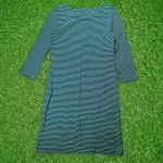 Talbots  Green striped dress with 3/4 sleeves Size Small Photo 4