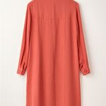 August Silk  Coral Long Sleeve Dress Photo 2