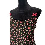 Betsey Johnson Lounge Cami Top Size S Black Pink Coquette Fairy Feminine Photo 1