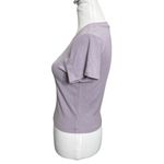 Aritzia Wilfred Go To T Shirt Cropped Top Tee Short Sleeves Ribbed Womens Size M Purple Size M Photo 3