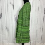 Cecilie Copenhagen Boho Peasant Dress Size XS Womens Green Button Front Photo 6