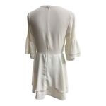 Elegant White Asymmetrical Dress Size Xs Photo 1