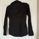 Banana Republic Black cotton lace crochet Button-Up Shirt Size XSmall EUC Photo 3