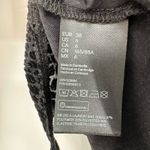 H&M Size 6 One Piece Black Snakeskin Sheer Bodysuit Long Sleeve Undershirt Photo 4