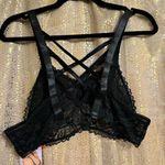 Seven Til Midnight Black Strappy Back Lace Bralette 1X/2X NWT Photo 1