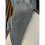 Silver ball gown silver sparkly long with cut out size 4 prom or fancy dinner Gray Photo 2