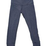 Lululemon  Gray Ruched Back Crop Leggings Pant 6 Photo 2