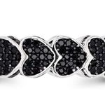 Macy's NWOT Sterling Silver Heart Eternity W/8 Photo 2