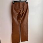 Prandina Brown leather y2k low rise pants Size 2 Photo 2
