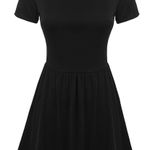 Black Collared Dress Size L Photo 0