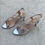 XYD Sliver Rhinestone Ankle Strap Sandals Shoes size 7 formal prom homecoming Silver Photo 3