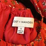 Lost + Wander Midi Dress Tiered Sleeveless Pockets Floral Pink S Photo 2