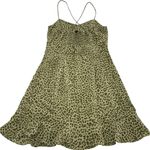 ZARA Dress Womens Small Leopard Print Sleeveless Ruffle Hem Sundress Summer Photo 2