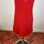 Free People  Ainsley Sweater Mini Dress in Red Photo 6